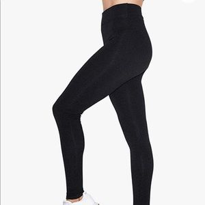 american apparel ultra high-rise black leggings
